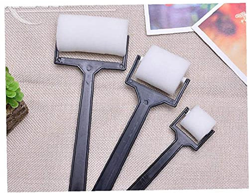 Froiny 3pcs Peinture Blanche Éponge Pinceau Mousse Rouleau Pinceau Dessin Toyskids Artisanat Outil