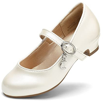 DREAM PAIRS Kids Ballerine Bambina Scarpe Bambina Eleganti con Tacco Festa Principessa Lucida Piatto Scarpe
