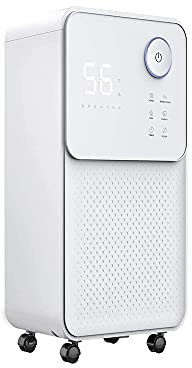 GDYJP Deshumidificador eléctrico, Mini deshumidificador eléctrico para baño, deshumidificador Ultra Tranquilo para el sótano Armario de Dormitorio de Cocina (Color : White, Size : One Size)