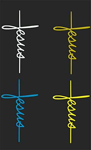 myrockshirt Süßer Jesus Schriftzug 15 cm 2X freie Farbwahl Aufkleber Autoaufkleber Sticker Wandtattoo