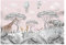 WallArena - Vlies Fototapete Kinderzimmer 368x254 cm Wald Dschungel Tiere Mädchen Babyzimmer Skandinavisch - Fototapeten Tapeten für Kinder Kindertapete - Vliestapete Wandtapete Tapete 3D Effekt