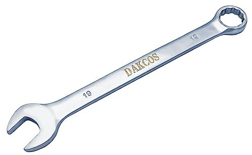 DAKCOS 19mm Metric Combination Spanner Chrome Vanadium Steel Wrench
