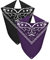 Van Der Rich ® - Lot de 2 Bandanas 100% Coton Foulard de tête pour Homme Femme (Noir-Violet, TU)