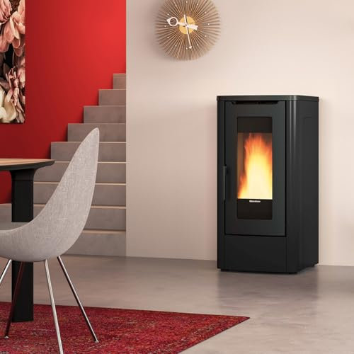 Poêle À Granulés De Bois 10kw Noir - 001285502