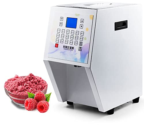 DISHENGZHEN Commercial Automatic Powder Quantifier Quantitative Machine Creamer/Sugar/Coffee/Cocoa Powder, 3.5L Dispenser Machine for Milktea Shop, Coffee Shop, Dessert Shop