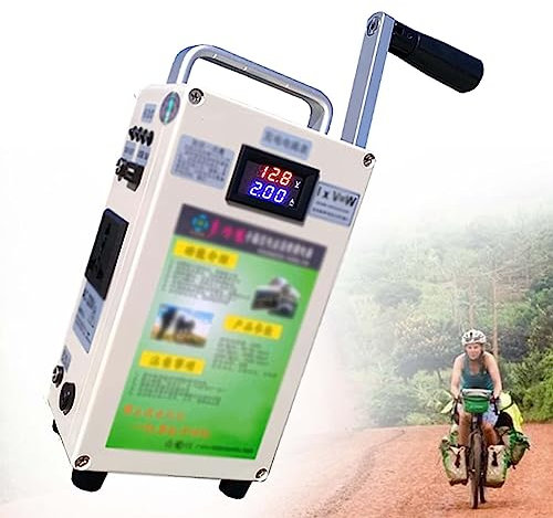 SACLMD Generatore a manovella 500W,generatore a manovella Piccolo,generatori di Alimentazione Mobile,Generatore a manovella