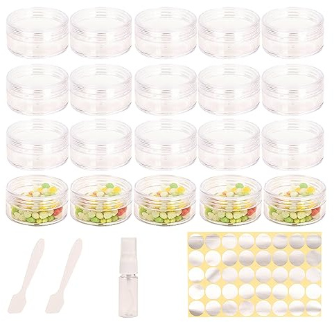 20 Stück döschen 10ml,döschen mit deckel,lippenbalsam,tiegel,cremedose leer
