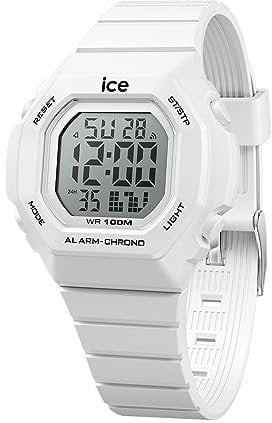 ICE-WATCH - Ice Digit Ultra White - Weiße Jungen/Unisexuhr mit Plastikarmband - 022093 (Small)
