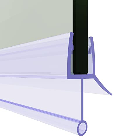 SUNXURY Duschdichtung 80cm Wasserabweiser Ersatzdichtung Duschdichtungen Für 6mm/7mm glas PVC Einstellbare Dichtung Duschdichtungen Runddusche