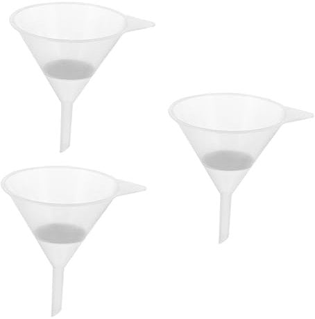 Operitacx 6 Stk Farbtrichter Kleiner Flüssigkeitstrichter Labortrichter Druckersiebtrichter Speiseölsieb Transparenter Trichter Filtertrichter Aus Kunststoff Parfüm Wasserflasche Plastik