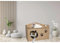 Fiocca®- Cuccia per gatto in legno di betulla 54x44x35cm Made in Italy, 100% naturale realizzata nel rispetto dell'ambiente - Desing OLA (impero)