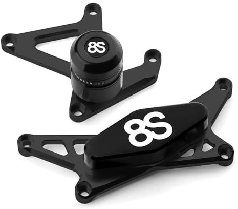 Modeer Kompatibel mit S.uzuki GSX-8S 2023 2024 Motorrad Sturzschutz rahmen Antikollisions-Fallschutz Slider sturzpads gsx-8s gsx8s Zubehör Farbe Schwarz