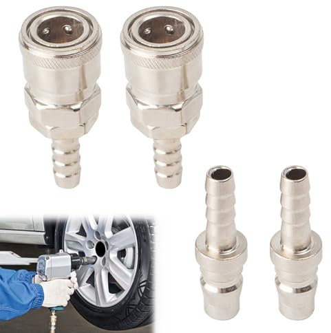 Attacchi Connettore Rapidi, Raccordi Aria Compressa, Connettori Rapidi Autobloccanti, 4Pezzi Raccordi Aria Compressa, Raccordi Aria Compressa, 8.5mm Attacchi Connettore, Rapidi Maschio Femmina