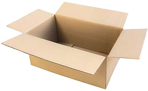 VEPATIM 2 Faltkarton 450x250x(100)-200mm mit variabler Höhe 1-wellig Dickwelle braun