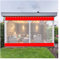 Telone impermeabile in PVC per esterni, in vinile, per gazebo e garage, antipolvere e antipioggia, con occhielli, copertura esterna (1,6 x 1,8 m)