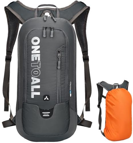 LOCAL LION Fahrradrucksack Skirucksack klein für Damen Herren 6L Ultraleicht wasserdicht zum Skifahren Radsport Camping
