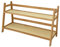 LOVIVER Desk Organizer Bamboo Double Layer Rack Desktop 2 Tier Ladder Shelf Seasoning Storage Rack for Countertop Office Kitchen Desk