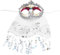Damen Maskerade Maske mit Schleier, Frauen Venezianische Maske Gesichtsmaske Abschlussball Maske Cosplay Kostüm Augenmaske für Mottoparty, Halloween, Karneval, Maskenball, Rollenspiel Zubehör
