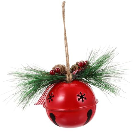 Zerodeko Rote Weihnachtsglocke Weihnachtsbaumschmuck 1 Stück Große Weihnachtsglocke Glocken Weihnachtsdekor Glocke Dekoration