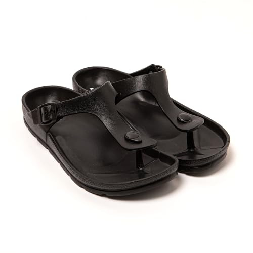 BRASILERAS Flache Sandalen Soleil für Damen, schwarz, 38 EU