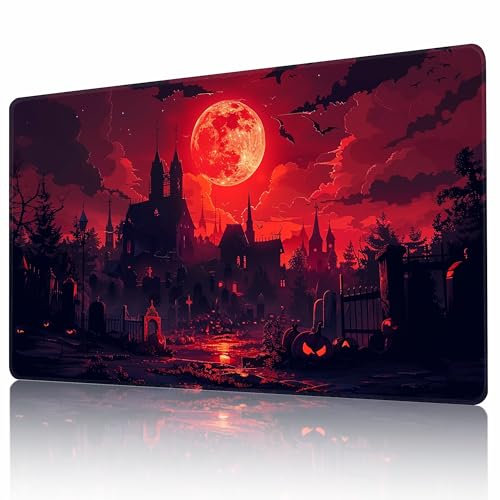 MTG Spielmatte 24 x 14 TCG Karten Spielmatte mit Genähte Kanten und Glatte Gummioberfläche für Kartenspiele Anti-Rutsch Gaming Spielmatte Kampfspielmatte mit Kostenlose Aufbewahrungstasche