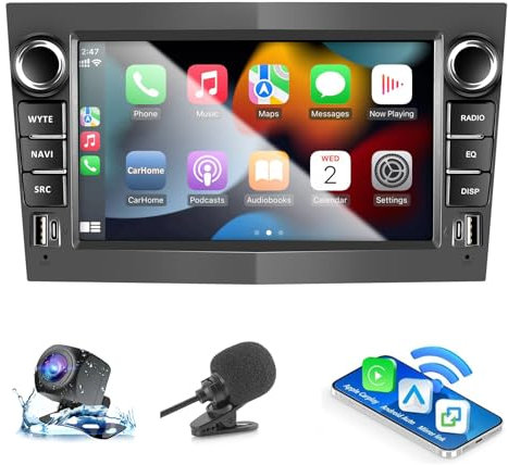 ANKEWAY Autoradio per Opel Corsa D/Astra/Zafira/Meriva/Combo con Android Auto e CarPlay Wireless, Bluetooth Car Radio Stereo[2G+32G] con Telecamera Retromarcia/Mic/Canbus/App Store/Porta USB(Nero)