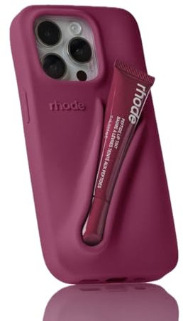 Rhode Silicone Phone Case – Stylish Protective Cover in Multiple Colors – Peach, Espresso, Toast & More (Raspberry, iPhone 15 Pro Max)