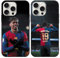 Yimctoie 2 Stück Soccer Fußball Star Schutzhülle für iPhone 13 Pro Hülle 6,1,Cartoon Football Club Fußball-Athleten Muster Design TPU Silikon Stoßfest Handyhülle Junge Case,Kawaii