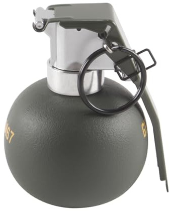 Hoite Grenade de simulation M67, grenade à main en plastique, matériau en nylon, accessoire de jeu CS en plein air, équipement réutilisable pour cadeau de farce de fête