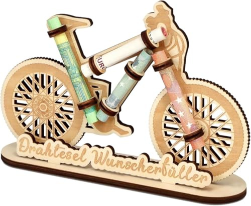 Fahrrad Geburtstag Geldgeschenke, Holz Fahrrad Deko Geschenkideen Fahrrad Geldgeschenke Geburtstag Kreative Holzornamente Spardose Fahrrad für Frauen & Männer EIN perfektes Jugend Freund Oder Familie