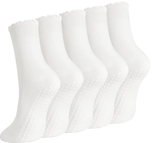 Utensilsto 5 Paar Yoga Pilates Grip Socken,Stoppersocken Damen