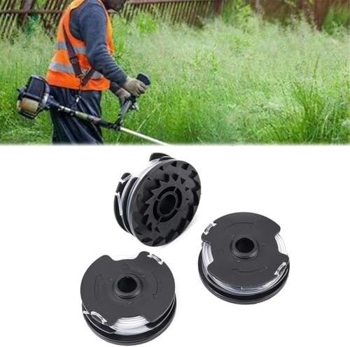 ARMYJY Bobina di ricambio, confezione da 3 pezzi, 1,4 mm, 2 x 5 m per bobina per decespugliatore Parkside Cordless per PRTA 20-Li C3 IAN 351753