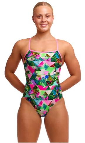Funkita Badeanzug für Damen Sub Lime chlorbeständig und schnelltrocknend