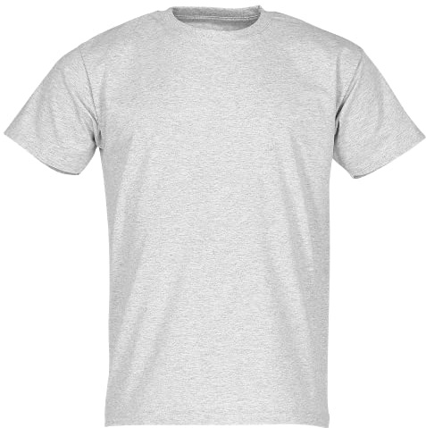 Fruit of the Loom Men's Short-Sleeved T-Shirt - Grey - Large