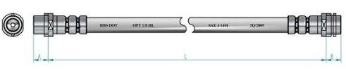 NK Bremsschlauch, 854792