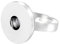 ANDANTE Chunk Ring für Chunks Click-Buttons Druckknöpfe - Gr. 17-20 mm, Silber, Versilbert