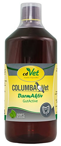 cdVet Naturprodukte COLUMBAVet DarmAktiv 1 Liter - Tauben - flüssiges Ergänzungsfuttermittel - Unterstützung nach Wurmkuren, Impfungen etc. - Verdauungsfördernd - wertvolle Milchsäurebakterien -