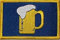 U24 Aufnäher Bierkrug Aufbügler Patch
