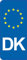 2 Sticker Style Nummernschild Auto Europa DK