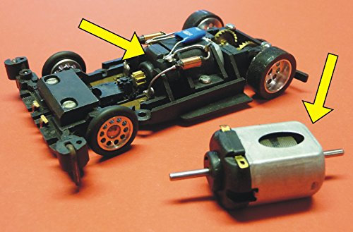 Slotcar RENN-Motor mit 16000 U/min für Carrera Servo 140 V2 Autos