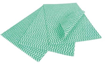 EcoTech EWF25G Envirowipe Compostable Folded Cloth, Green (pack of 25),50 x 36 centimeters