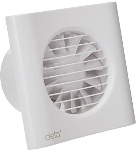 Deta 4601 Axial Extractor Fan 4 Inch / 100mm (Timer Model) White
