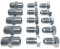 AUPROTEC 10x Raccordo Maschio + 5X connettore Femmina per Tubo di Freno Ø 4,75 mm Svasatura DIN F M10 x 1 Kit per Collegamento dei Tubi Freni Conforme DIN/ISO 1651