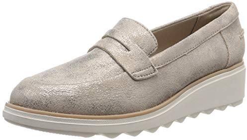 Clarks Sharon Ranch, Women’s Loafers, Beige (Pewter -), 8 UK (42 EU)
