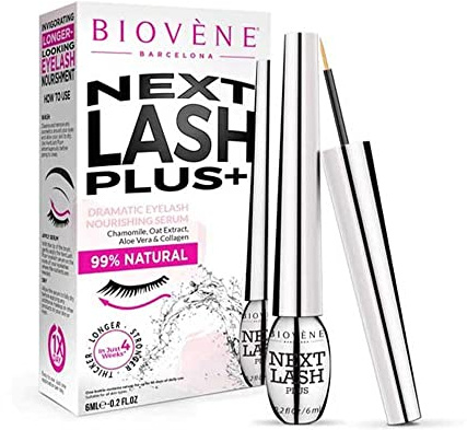 Biovène Next Lash Plus+ Serum for Dramatic Eyelashes - Growth Serum for Lashes - Consists of Essential Vitamins - For Voluminous, Natural Eyelashes (6 ml), (Pack of 1)