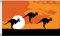 AZ FLAG - Drapeau Kangourou Desert Australien - 150x90 cm - Drapeau Kangourous D'Australie 100% Polyester avec Oeillets Métalliques Intégrés - Pavillon 110 g