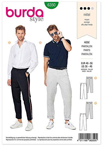 burda Schnittmuster Herren Herrenhose #6350