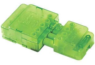 Greenbrook Connector Block, 4 Way, 20A, Screw, Plastic, Green