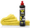 detailmate Auto Polier Set - Autopflege: Menzerna Autopolitur Medium Cut Polish 2200, 250 ml + Mikrofaser Auto Poliertuch, 40x40cm, perfekt zum Auspolieren auf Autolack