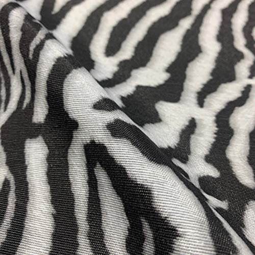 Animal Skins Digitaler Baumwoll-Leinenstoff, für Vorhänge, Polstermöbel, 140 cm breit, Meterware (Zebra)